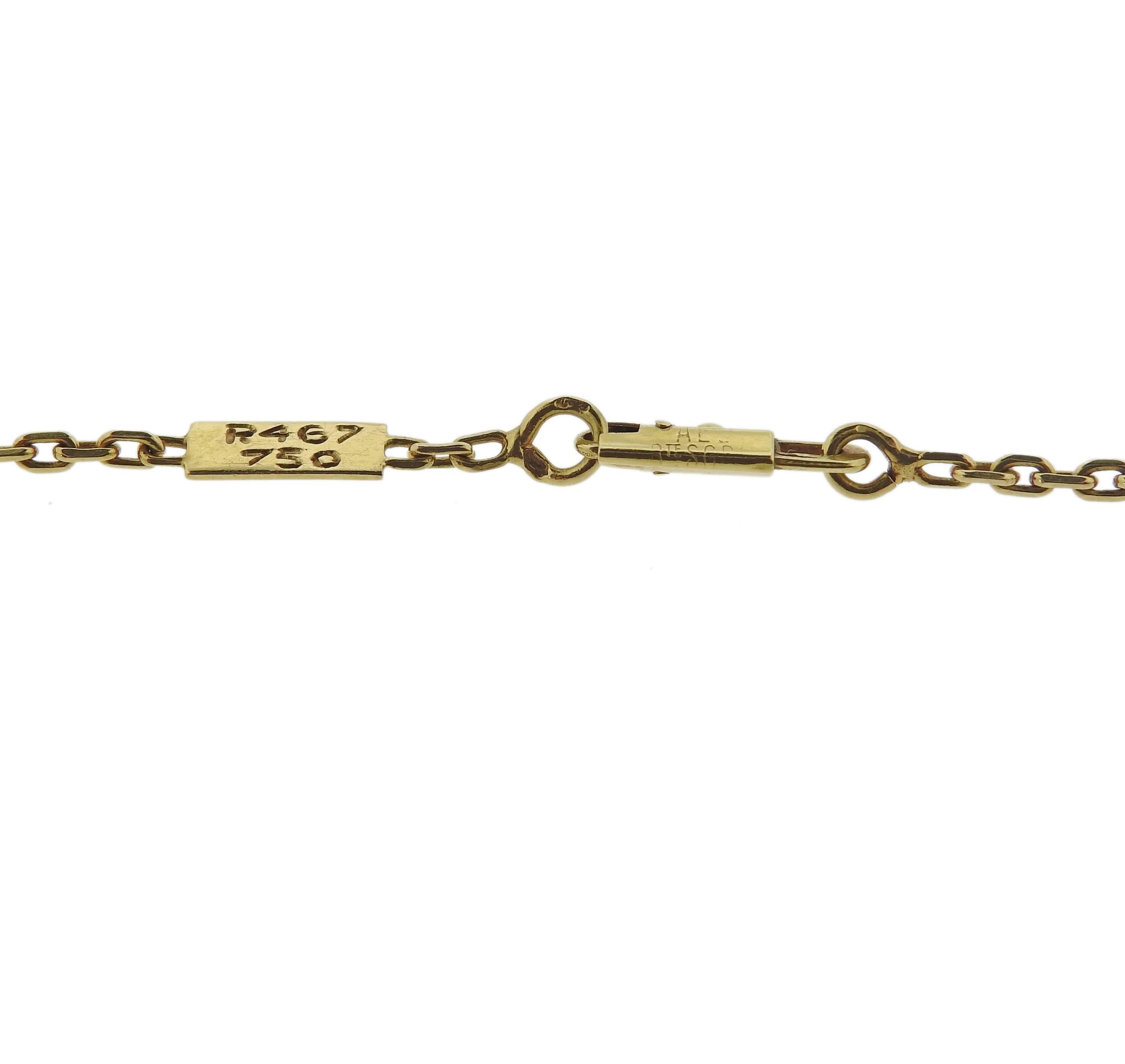Women's Van Cleef & Arpels Diamond Heart Pendant Gold Necklace