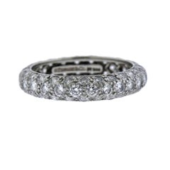 Tiffany & Co Etoile Diamond Platinum Wedding Band Ring