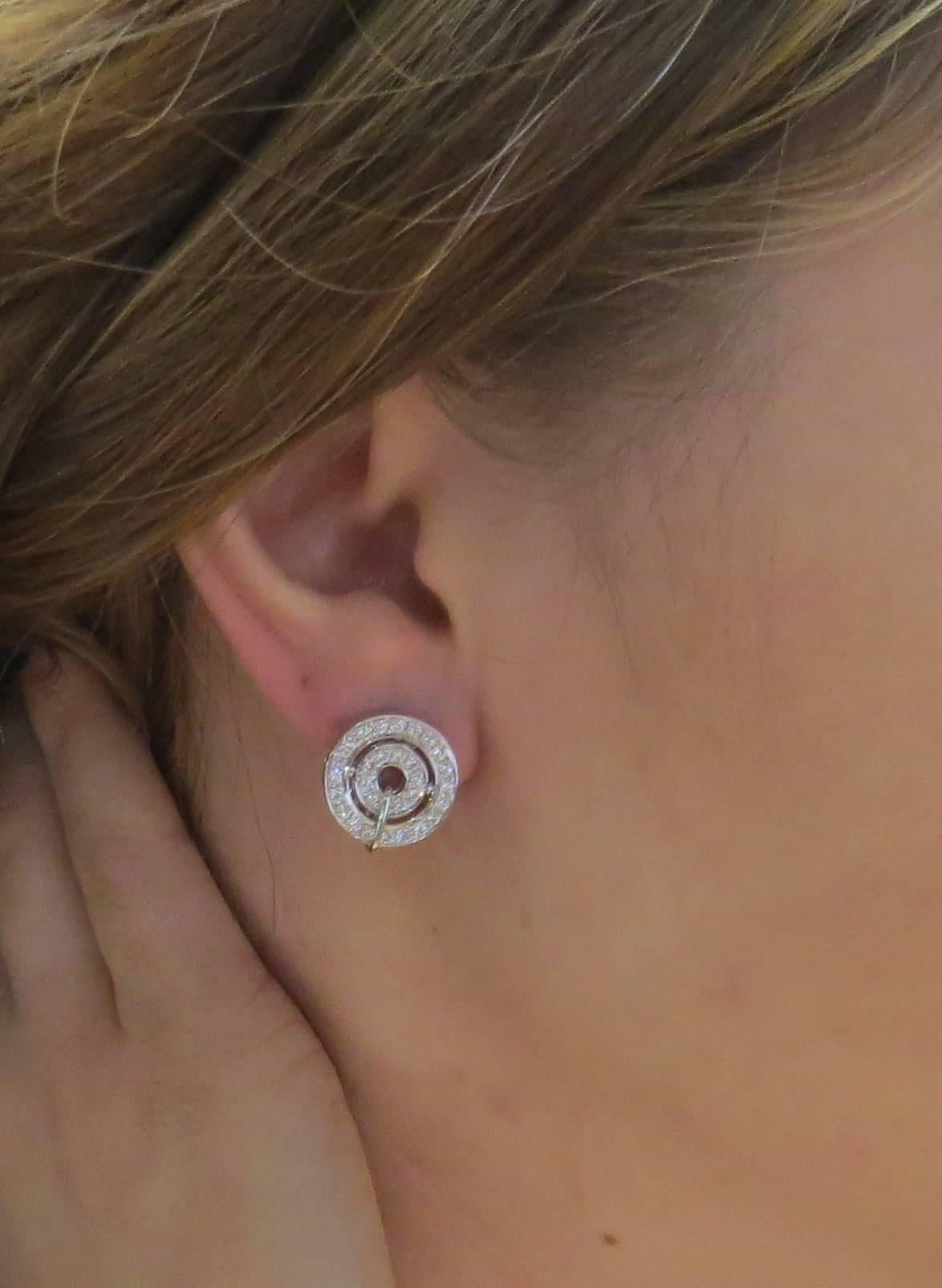 Bulgari Cerchi Diamond Gold Earrings 1