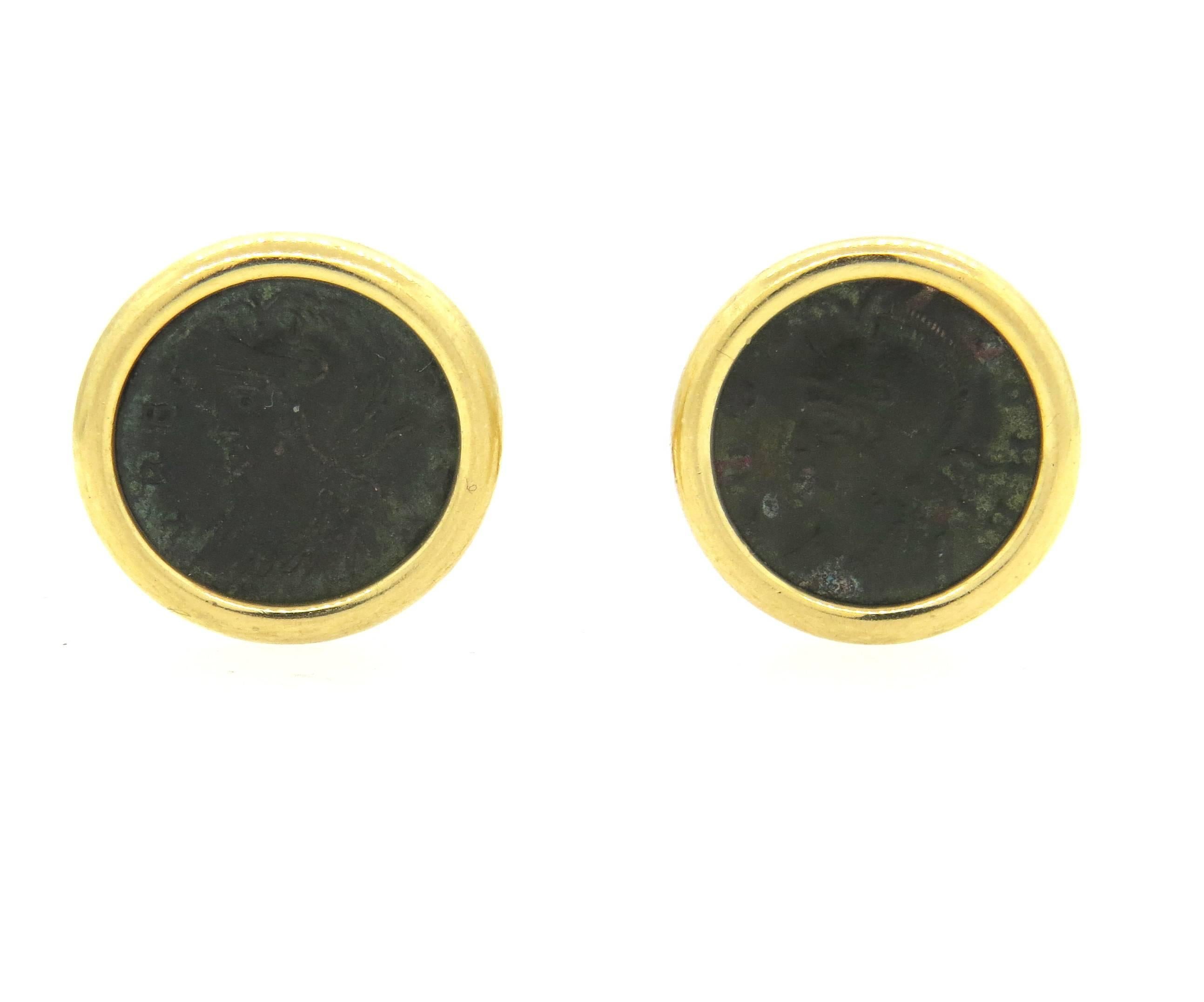 ancient coin cufflinks