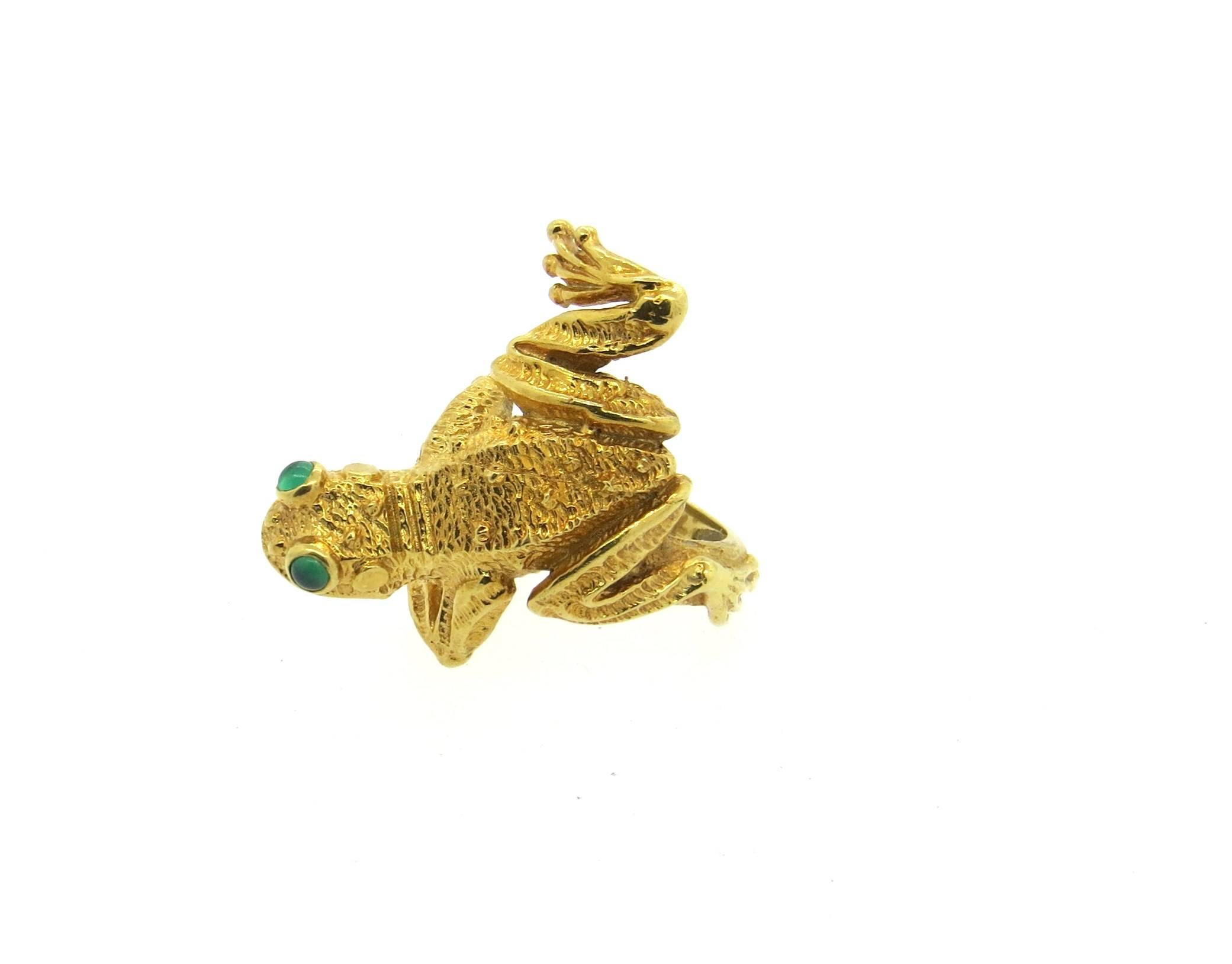 frog gold ring