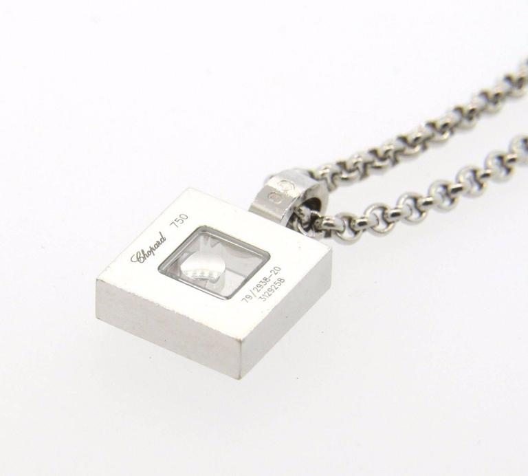 Chopard Happy Diamonds Gold Diamond Square Pendant Necklace At 1stdibs - Chopard Happy Diamond Square Pendant Chopard Happy Diamonds Gold Diamond Square Pendant Necklace At 1stdibs - Chopard Happy Diamond Square Pendant