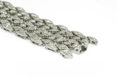 Diamond Platinum Wide Line Bracelet