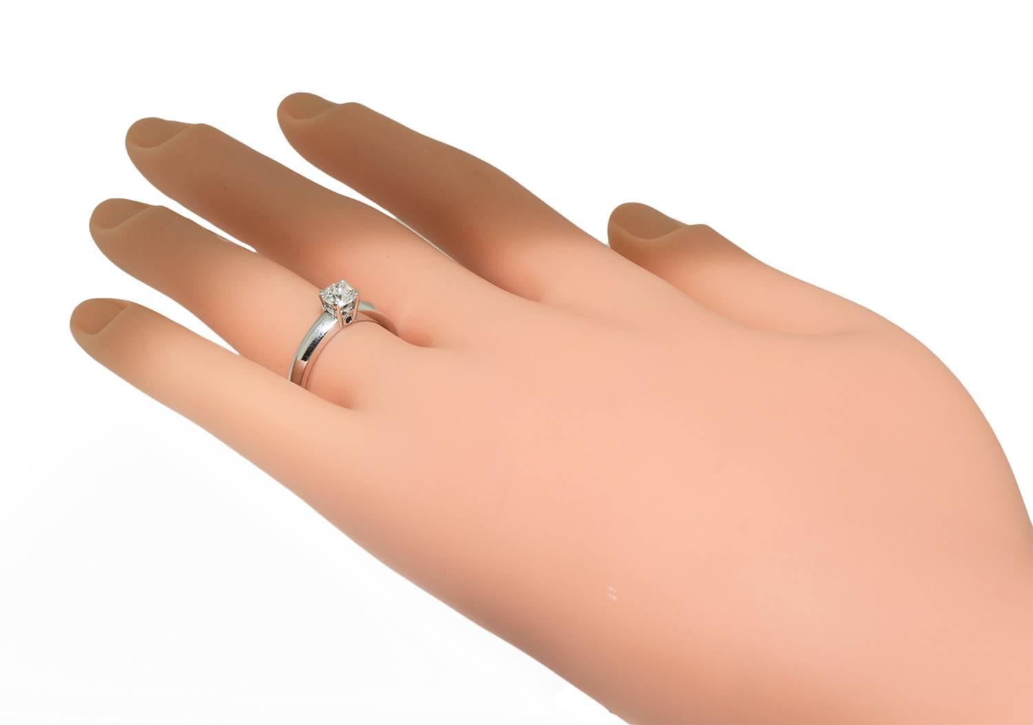 Birks blue diamond engagement ring