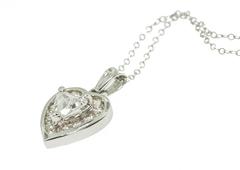 D colour .72 Ct. Heart Shape Diamond Pendant.