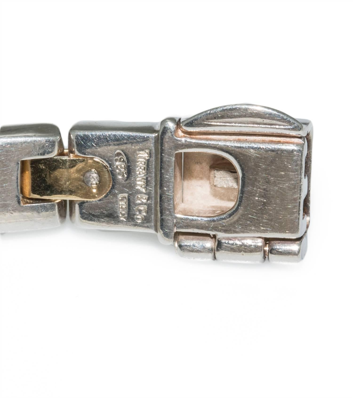 Women's or Men's Tiffany & Co. Silver Gold Bracelet 