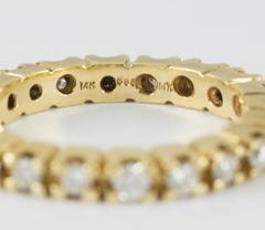 14k Yellow Gold Eternity Band Size 5.5