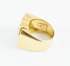 18 Karat Gemstone and Onyx Ring