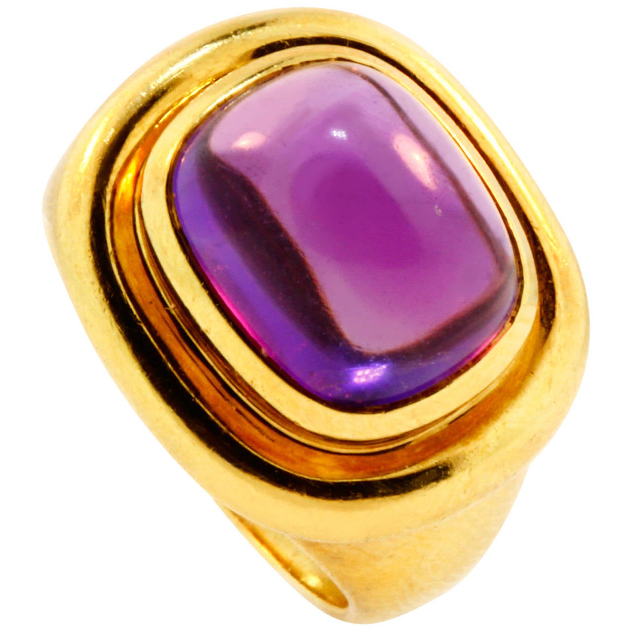 Paloma Picasso Tiffany Amethyst and Gold Ring