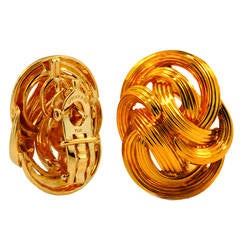 Tiffany & Co. Classic Woven Gold Earrings