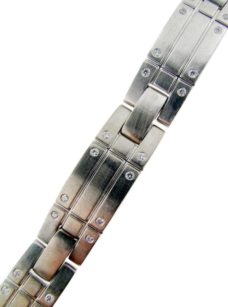 Tiffany Steamarica Collection Diamond Gold Link Bracelet