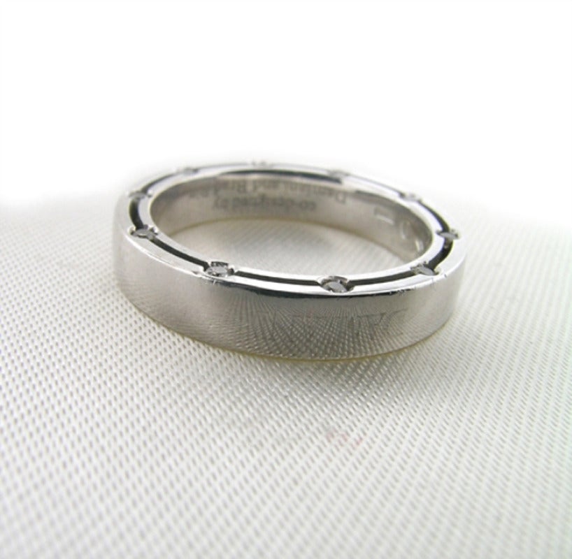 Brad Pitt Damiani Diamond Gold Band Ring