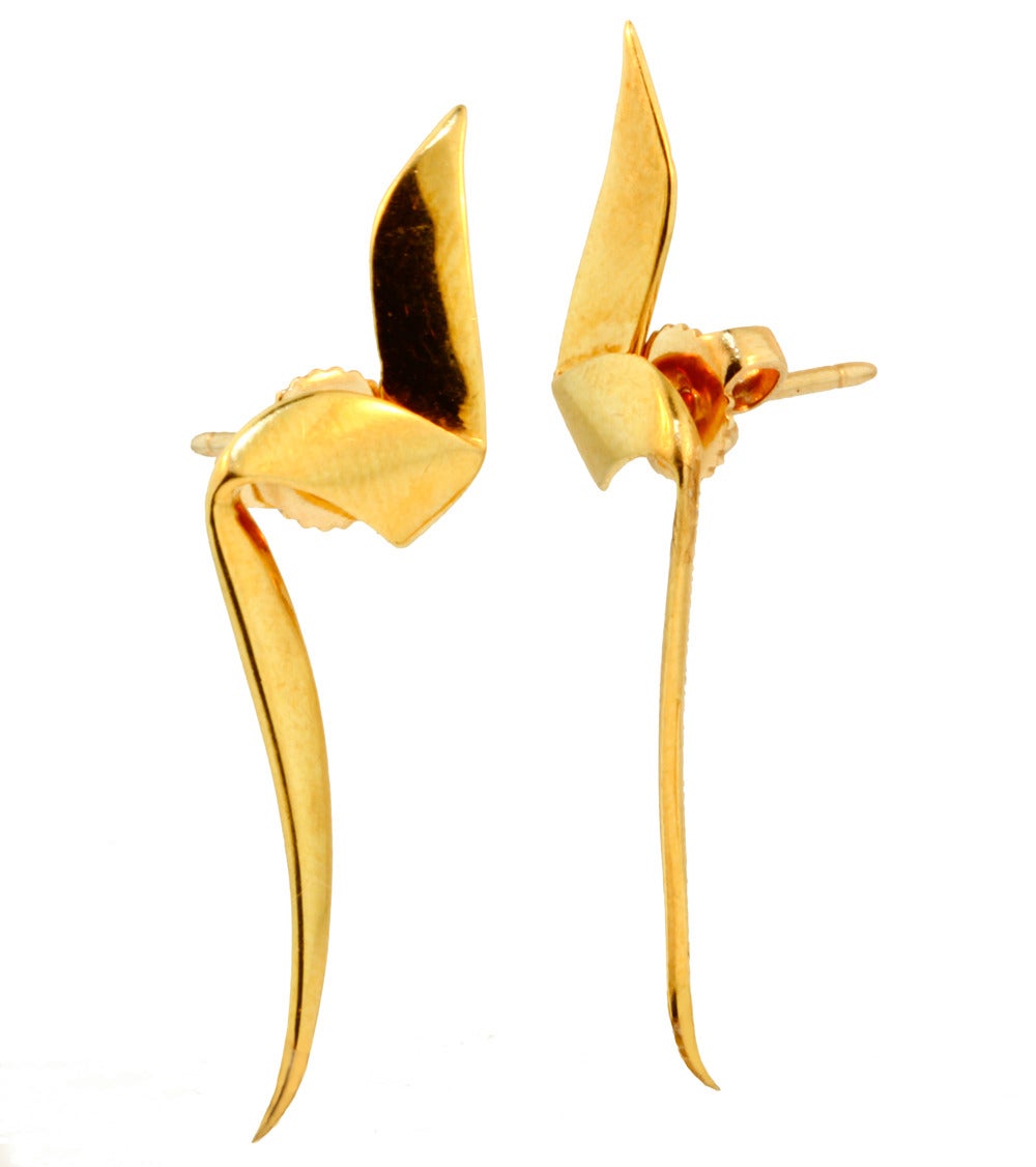 Tiffany Paloma Picasso Chrysalis Earrings In Excellent Condition In Toronto, Ontario