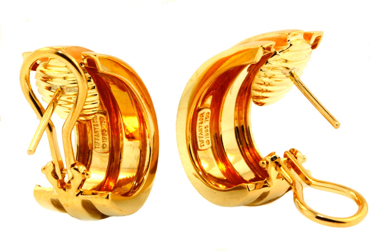 Tiffany & Co. Gold Atlas Hoop Earrings