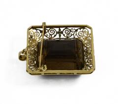 Magnificent 164 carat Smokey Quartz Gold Pendant/Brooch