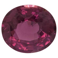 Natural Unheated Purple Sapphire Gemstone 6.13 carats with GIA Report