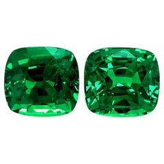 Natural Fine Gem Tsavorite Matching Pair 4.55 carats with GIA Report