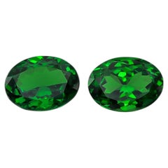 Natural Fine Gem Tsavorite Matching Pair 2.25 carats
