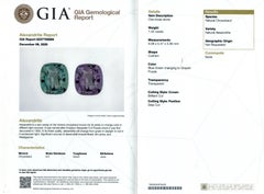 Alessandrite naturale da 1.02 carati con certificato GIA