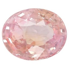 Zafiro Padparadscha natural sin calentar Gema 3.25 quilates con Informe AIGS