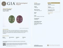 Alessandrite naturale da 1.59 carati con certificato GIA
