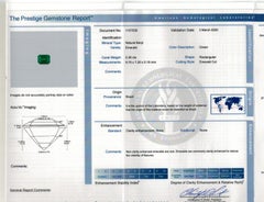 Natural Brazilian Emerald 2.36 carats with AGL Report