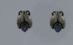 Georg Jensen Silver Earrings No.108 with Moonstones