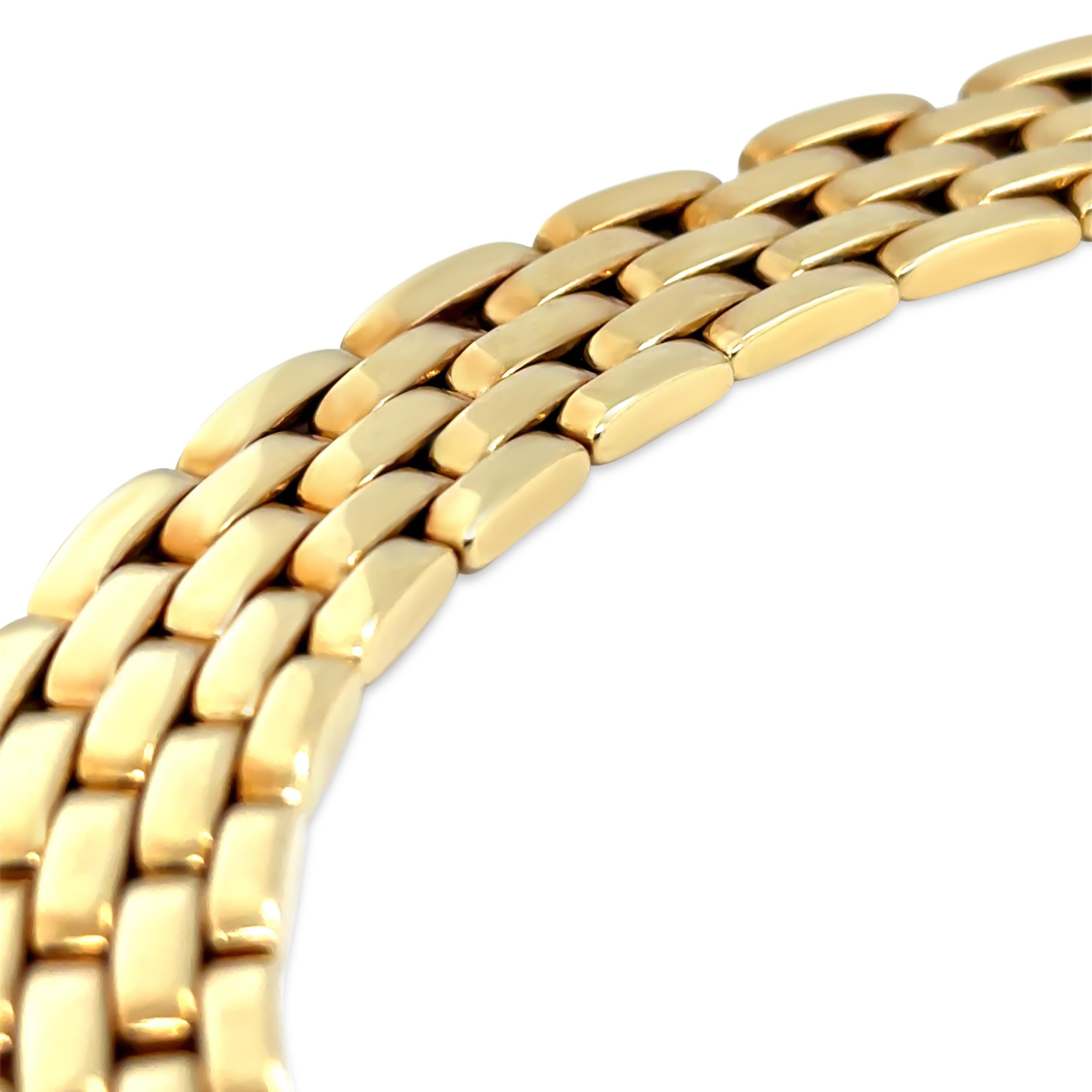 Cartier Maillon Panthère Collar de oro amarillo de 18 ct 148,73 g en venta 2