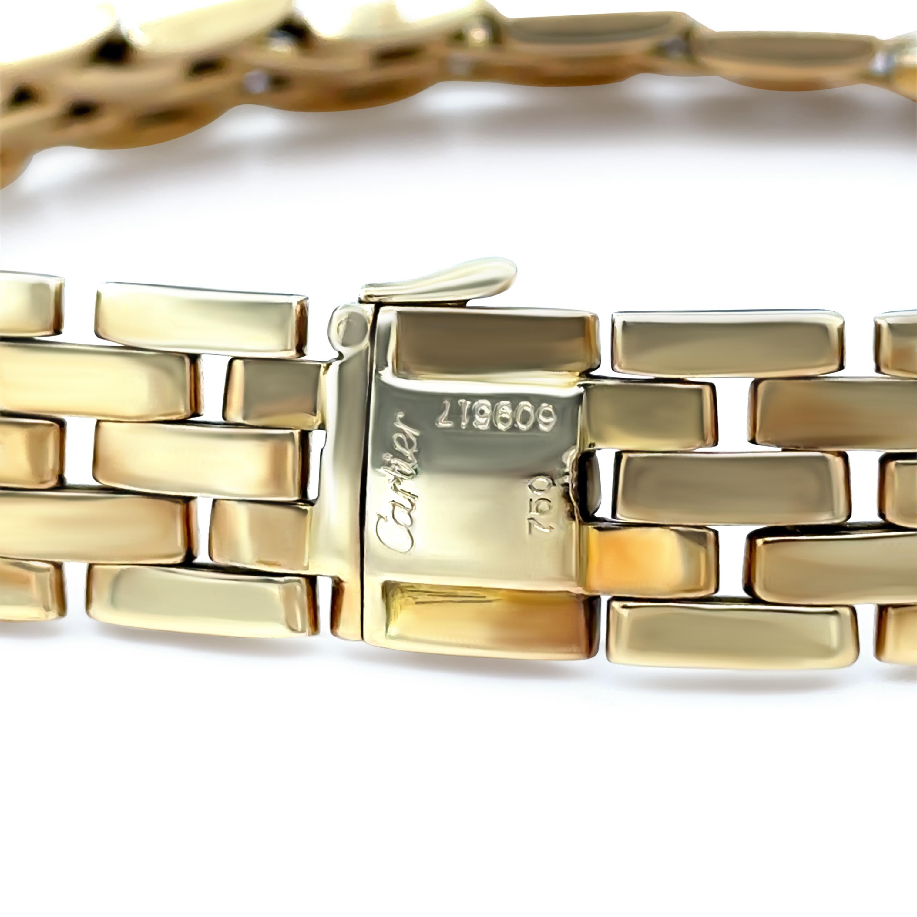 De las mujeres Cartier Maillon Panthère Collar de oro amarillo de 18 ct 148,73 g en venta