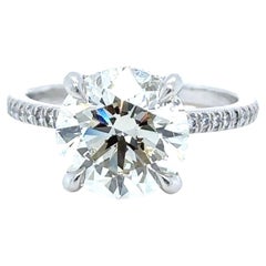 18ct White Gold Round Brilliant Cut Diamond Ring 4.42ct 5.42g