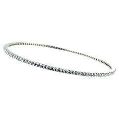 18ct White Gold Diamond Bangle 2.00ct 11.5g