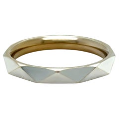 Graff 18ct White Gold Laurence Signature Faceted Wedding Band 5.66g