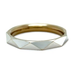 Graff 18ct White Gold Laurence Signature Faceted Wedding Band 5.66g