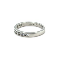 Tiffany & Co. Platinum Diamond Wedding Band 0.33ct 5.1g