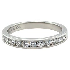 Tiffany & Co. Platinum Diamond Wedding Band 0.33ct 5.1g