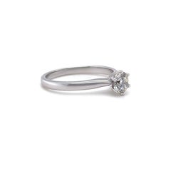 18ct White Gold Round Brilliant Cut Diamond Ring 0.51ct 2.81g