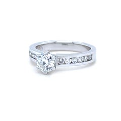 18ct White Gold Round Brilliant Cut Diamond Ring 0.95ct 5.75g