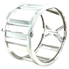 Tiffany & Co. 18ct White Gold Atlas Cuff Bracelet 77.06g