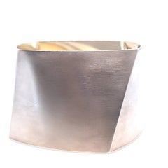 Tiffany & Co. Sterling Silver Frank Gehry Torque Wide Cuff Bangle 166g