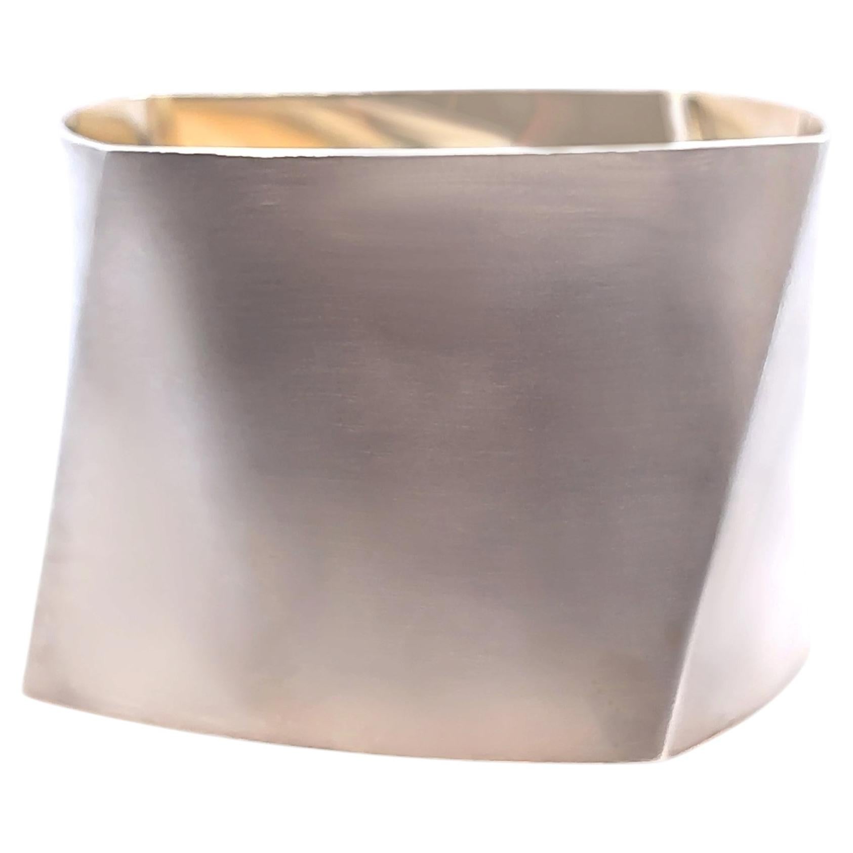Tiffany & Co. Sterling Silver Frank Gehry Torque Wide Cuff Bangle 166g