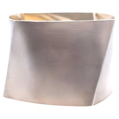 Tiffany & Co. Sterling Silver Frank Gehry Torque Wide Cuff Bangle 166g