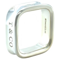 Tiffany & Co. Sterling Silver 1837 Square Ring 11.34g