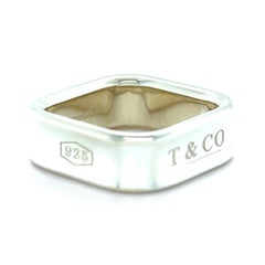 Tiffany & Co. Sterling Silver 1837 Square Ring 11.34g