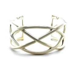 Tiffany & Co. Sterling Silver Woven Celtic Knots Cuff Bracelet 51g