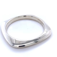Tiffany & Co. Bracelet jonc carré vintage en argent sterling, 56,84 g