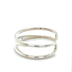 Tiffany & Co. Sterling Silver Zig Zag Open Weave Cuff Bracelet 26.83g