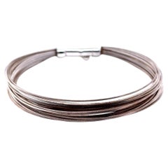 Tiffany & Co. Armband aus Sterlingsilber im Vintage-Stil mit mehreren Drahtsträngen, 14,2 g