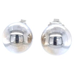 Tiffany & Co. Sterling Silver HardWear Ball Stud Earrings 11.50g