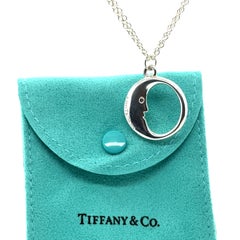 Tiffany & Co. Sterling Silver Vintage Moon Double Chain Necklace 10.5g