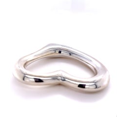 Tiffany & Co. Sterling Silver Elsa Peretti Open Heart Baby Rattle 45.06g